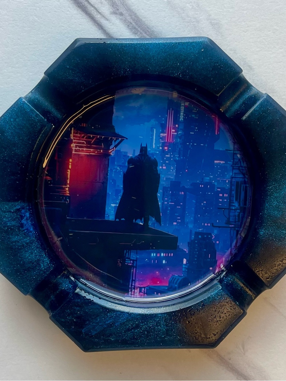 Batman Gotham City Ashtray – Vintage Comic Book Collectible